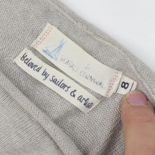 Seasalt Cornwall Women's Grey Pullover Jumper, Size 8