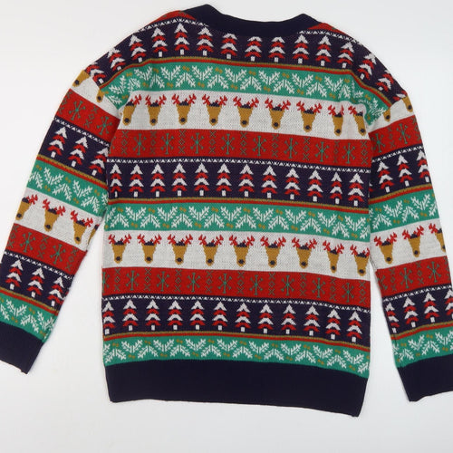 ASOS Christmas Jumper, Unisex, Multicoloured, Size 4 Plus