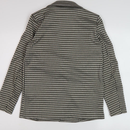 Jacqueline de Yong Women's Black Herringbone Blazer XS