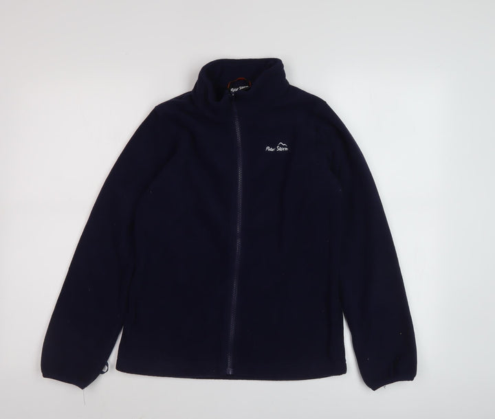 Peter Storm Boys Black Zip Basic Jacket 11-12 Years Outdoor