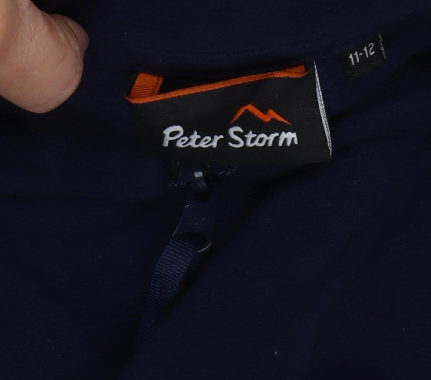 Peter Storm Boys Black Zip Basic Jacket 11-12 Years Outdoor