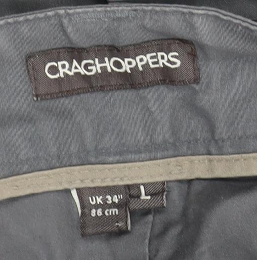 Craghoppers Men's Grey Cargo Trousers - Size L