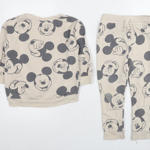 George Girls Beige Mickey Mouse Outfit 3-4 Years