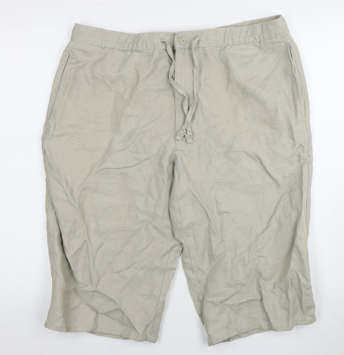 Marks and Spencer Beige Men’s Linen Shorts Size 38