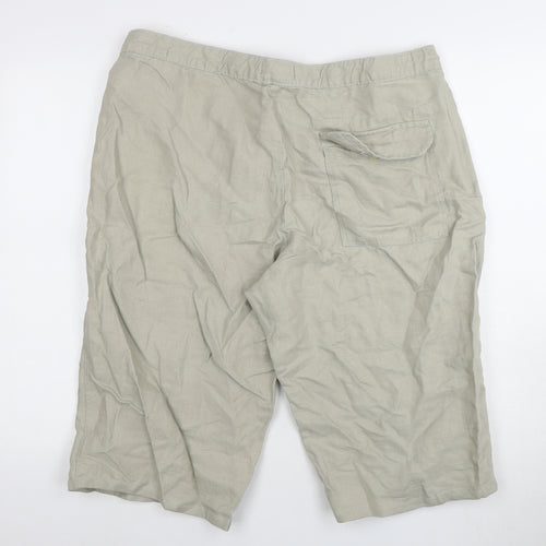 Marks and Spencer Beige Men’s Linen Shorts Size 38