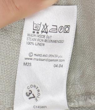 Marks and Spencer Beige Men’s Linen Shorts Size 38