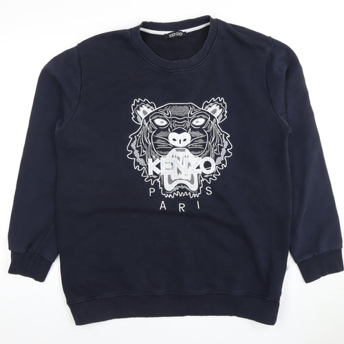 Kenzo Men's Black 2XL Pullover Sweatshirt