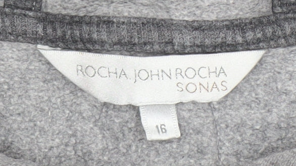 Rocha John Rocha Women's Grey Hoodie Size 16