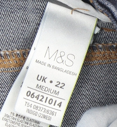 Marks and Spencer Women's Blue Size 22 Denim Jeans