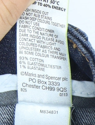 Marks and Spencer Women's Blue Size 22 Denim Jeans
