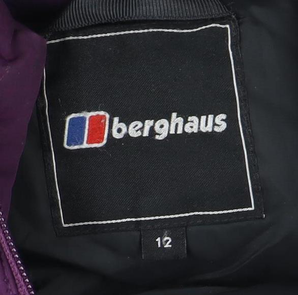 Berghaus Women's Purple Puffer Jacket, Size 12