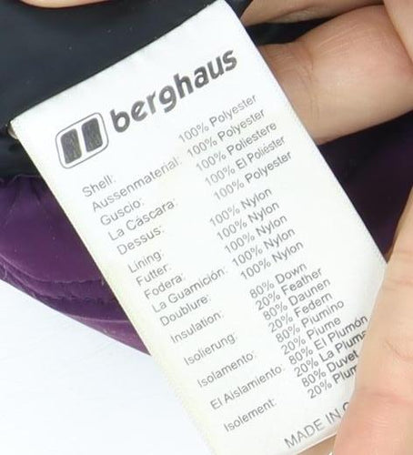 Berghaus Women's Purple Puffer Jacket, Size 12