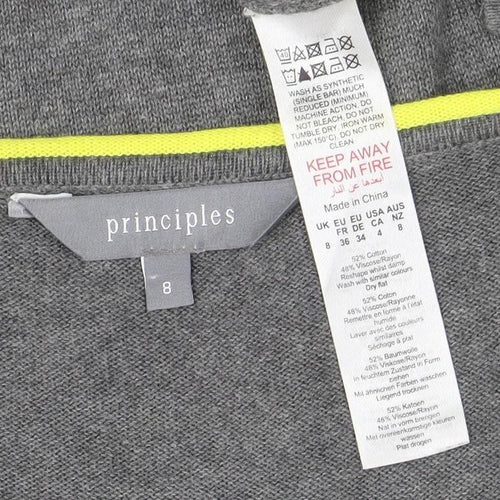 Principles Women's Grey Pullover Jumper Size 8