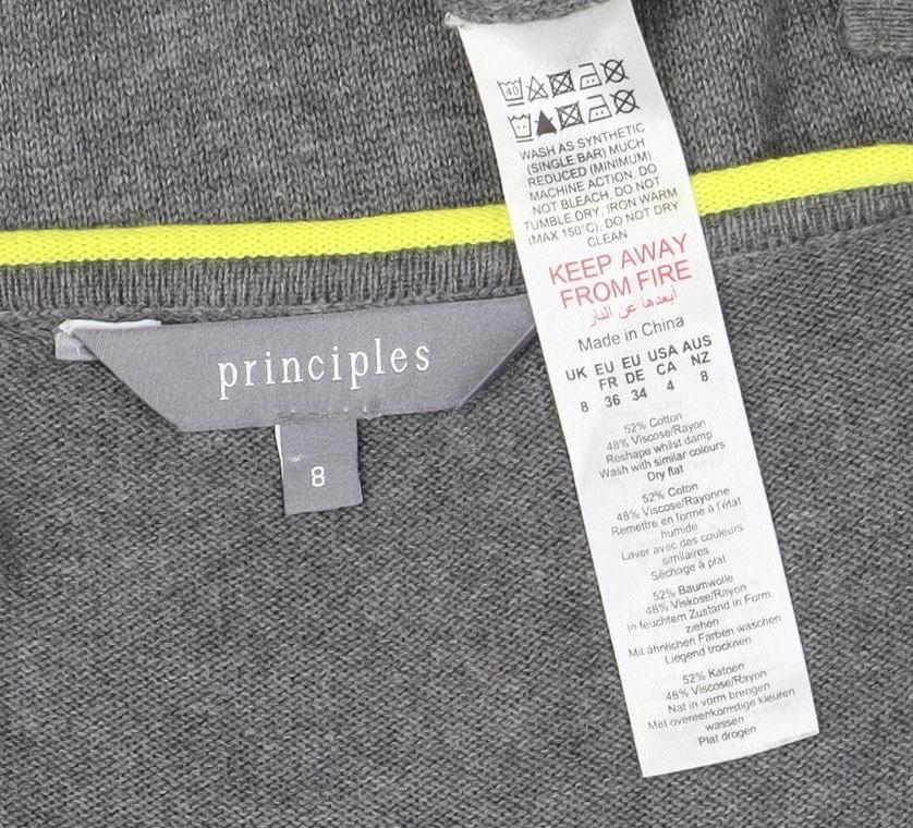 Principles Women's Grey Pullover Jumper Size 8