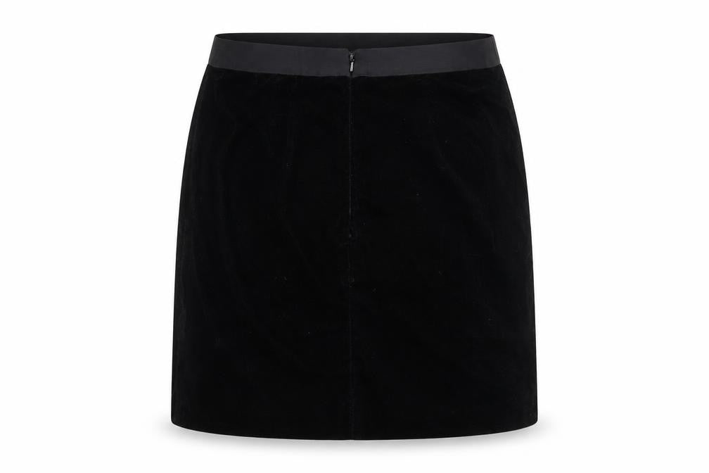 Front view of Warehouse Women's Black Pencil Skirt, size 12
