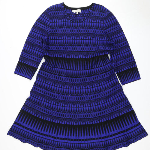 Hobbs Women's 18 Multicoloured Geometric Dress