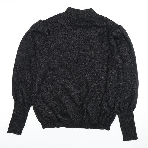 Marks and Spencer Women's Black Mock Neck Jumper