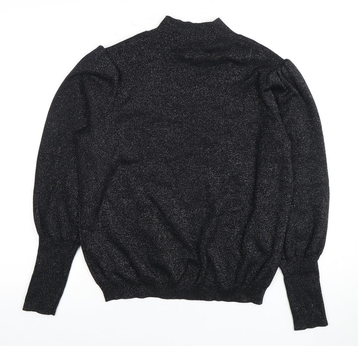 Marks and Spencer Women's Black Mock Neck Jumper