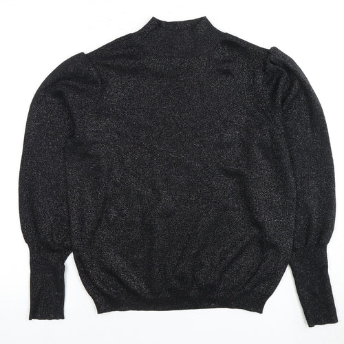 Marks and Spencer Women's Black Mock Neck Jumper