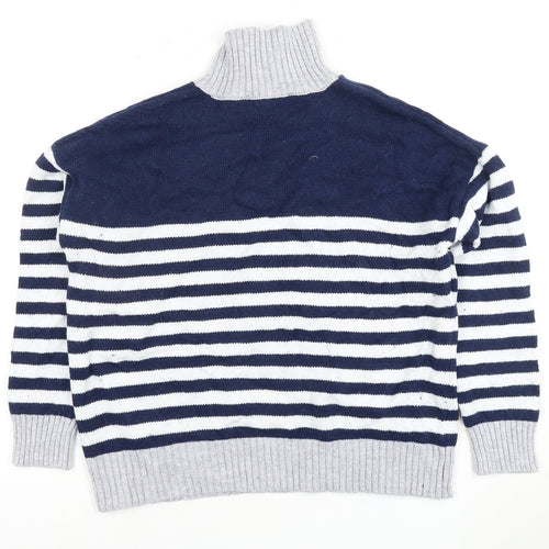 Crew Clothing Women's Multicolour Striped Pullover Jumper - Size 10