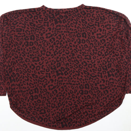 Oasis Women's Multicoloured Animal Print Jumper 2XL