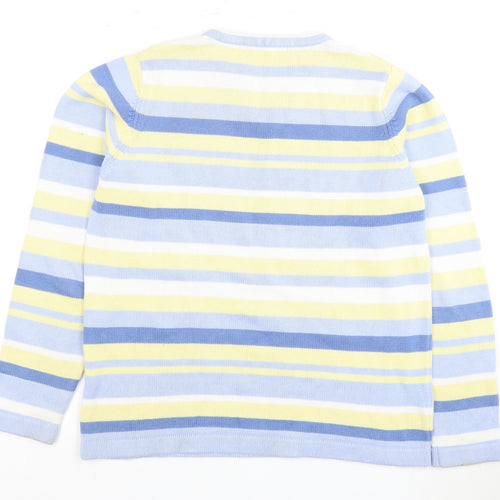 Isle Women's Multicoloured Striped Pullover Jumper M