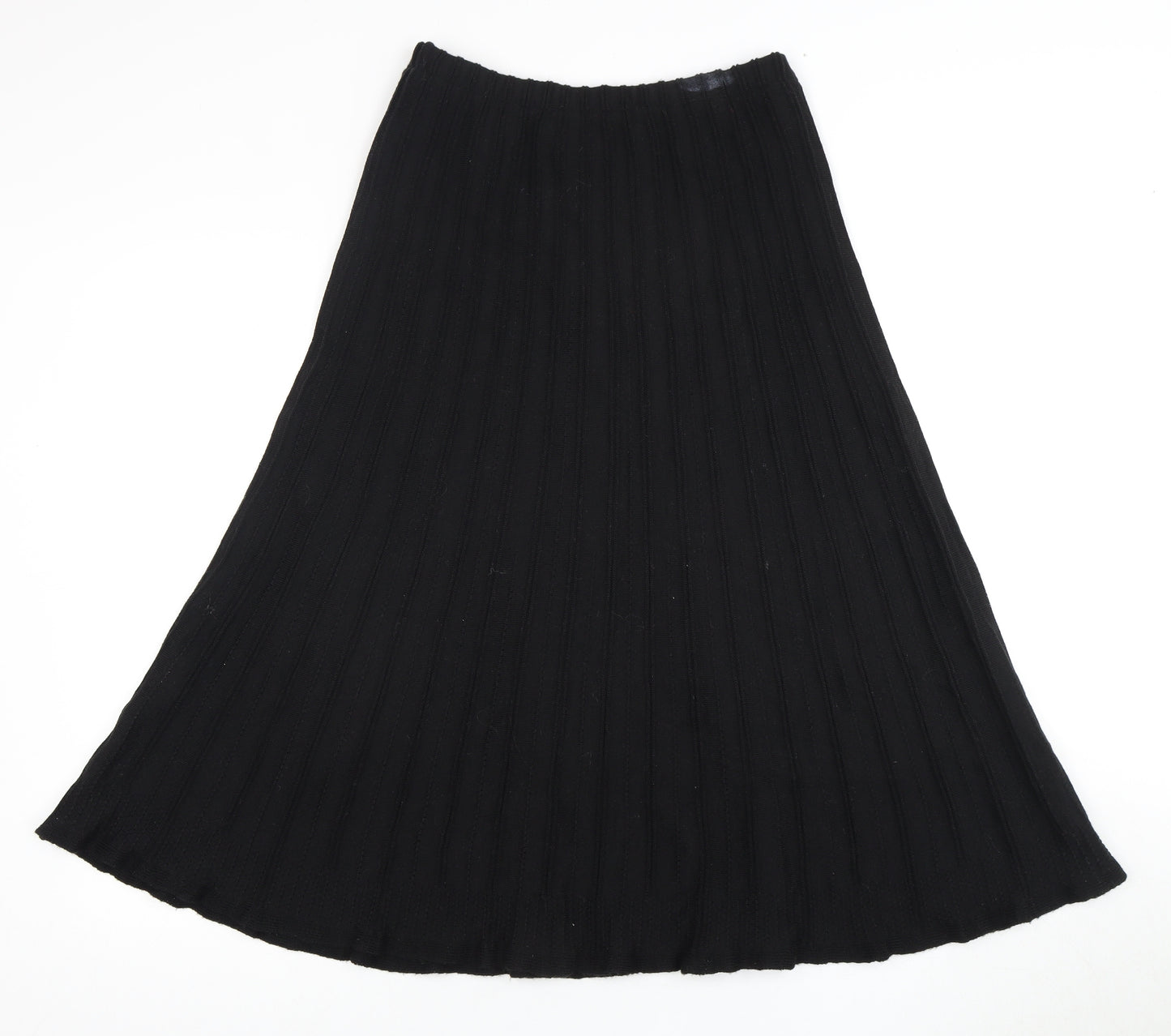 Cotswold Women's Black Pleated Long Skirt, Size S