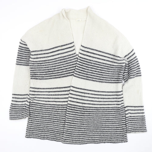 Gap Women's White Striped Cardigan XS