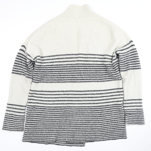 Gap Women's White Striped Cardigan XS