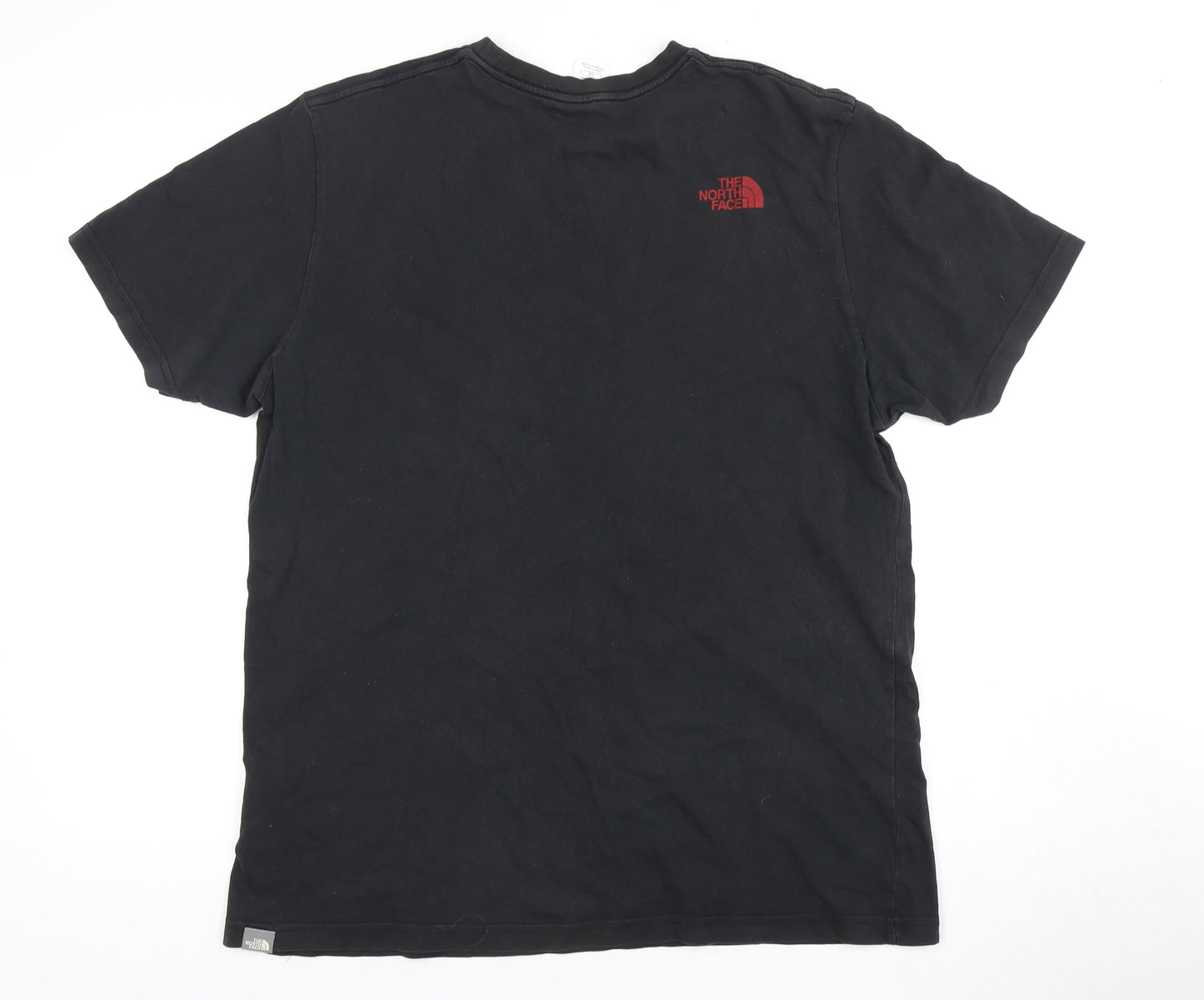 The North Face Men's Black L T-Shirt, Logo, Crew Neck
