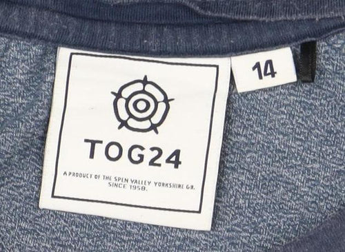 Tog24 Women's Blue Crew Neck T-Shirt Size 14