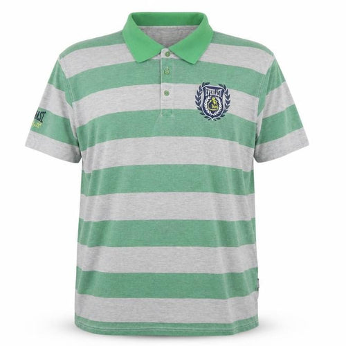 Everlast Men's Green Striped Polo, 2XL, Cotton Classic