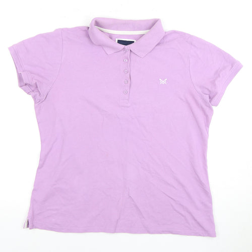 Crew Clothing Women's Purple Polo Shirt Size 14