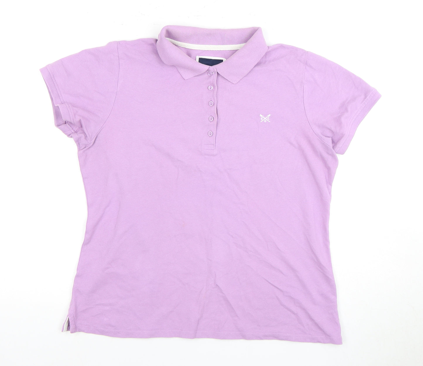 Crew Clothing Women's Purple Polo Shirt Size 14