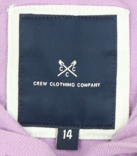 Crew Clothing Women's Purple Polo Shirt Size 14