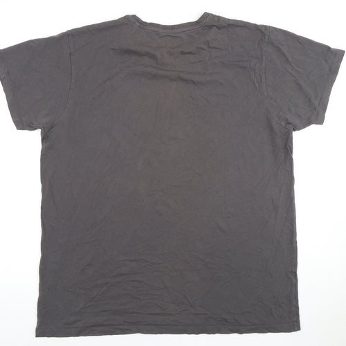 Men's Spider-Man T-Shirt, Grey, Size L, Marvel Comics