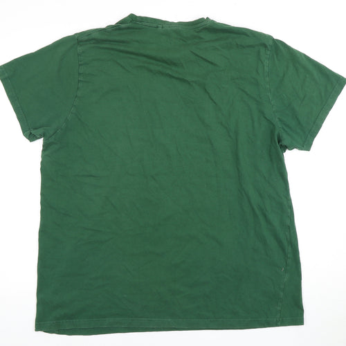 Lee Cooper Men's Green 2XL Graphic T-Shirt