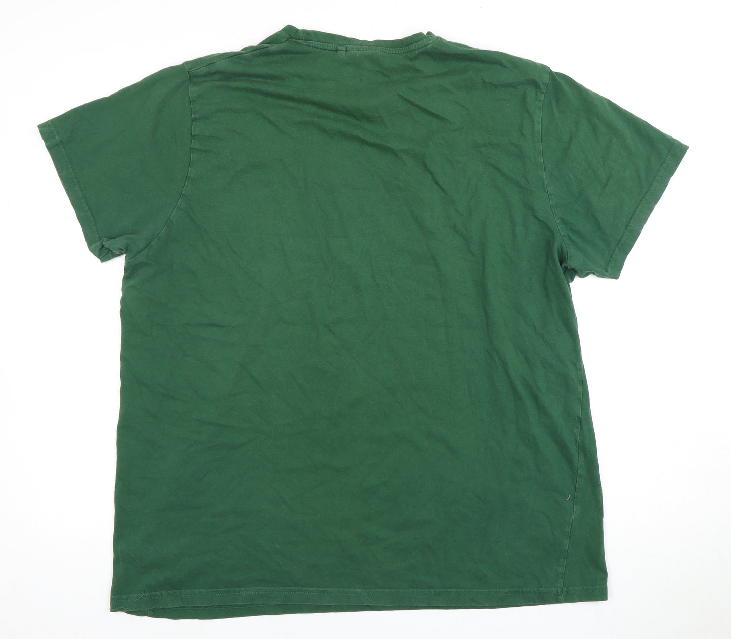 Lee Cooper Men's Green 2XL Graphic T-Shirt