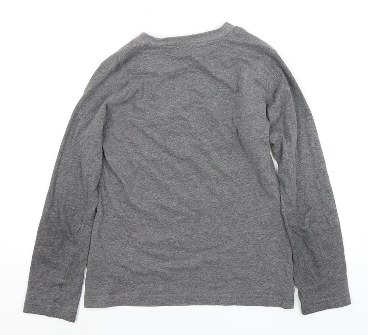 Jurassic Park Boys' Grey Long Sleeve T-Shirt, Size 10-11Y