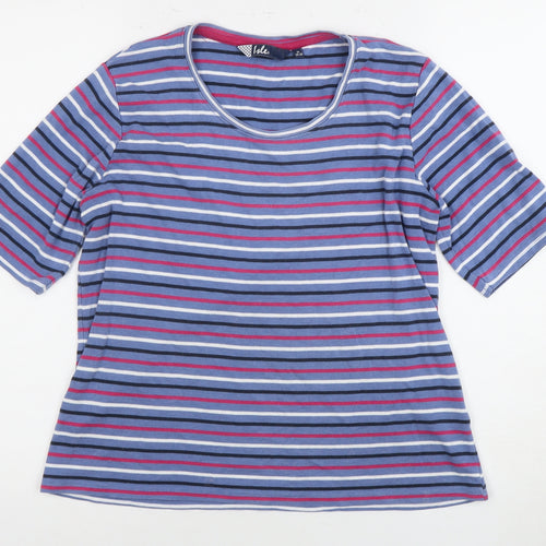 Isle Women's Multicoloured Striped T-Shirt M
