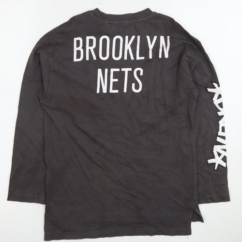 Zara Boys Black Brooklyn Nets Long Sleeve T-Shirt 9 Years