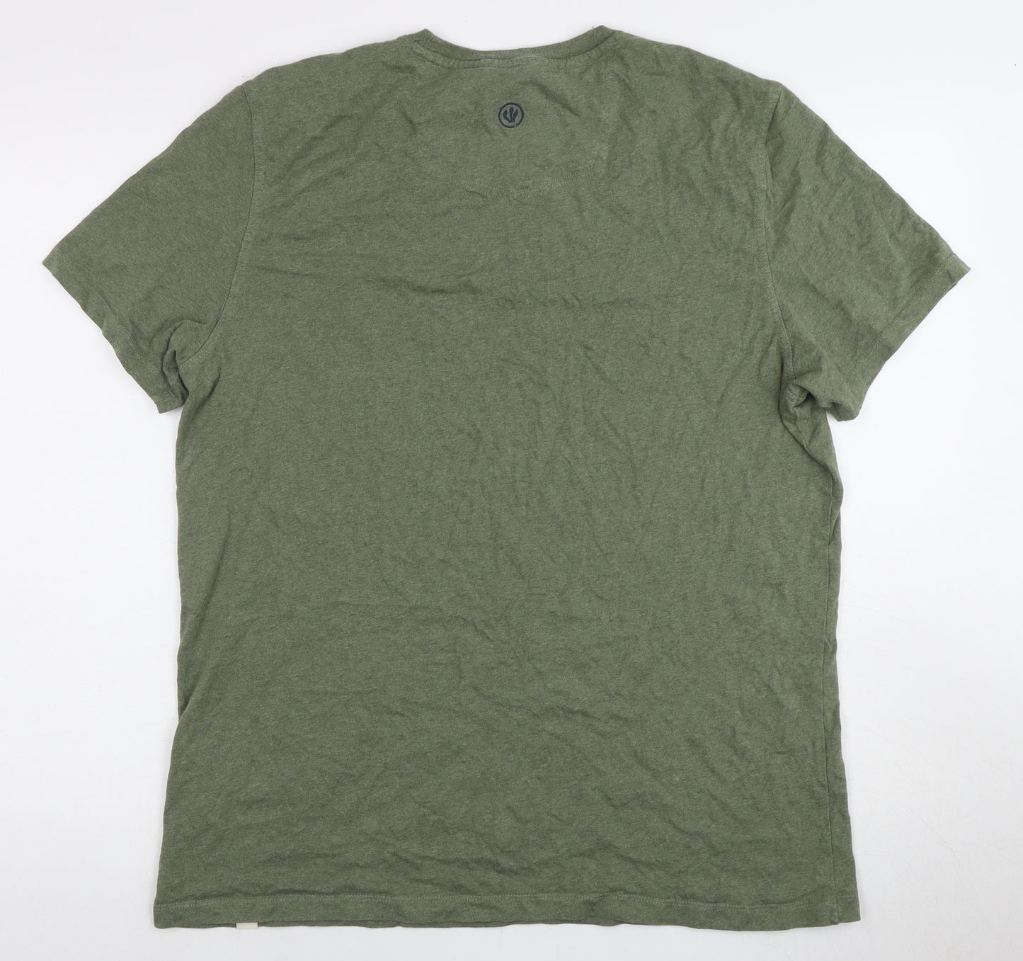 Fat Face Men's Green XL Animal Print T-Shirt