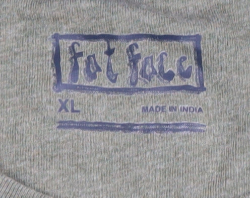 Fat Face Men's Green XL Animal Print T-Shirt