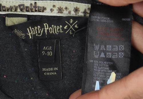 Harry Potter Boys Black Pyjama Top 9-10yrs Long Sleeve