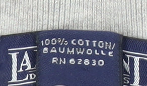 Lands' End Men's Grey XL Short Sleeve Polo