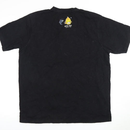 Throttleman Men's Black 2XL Animal Graphic T-Shirt