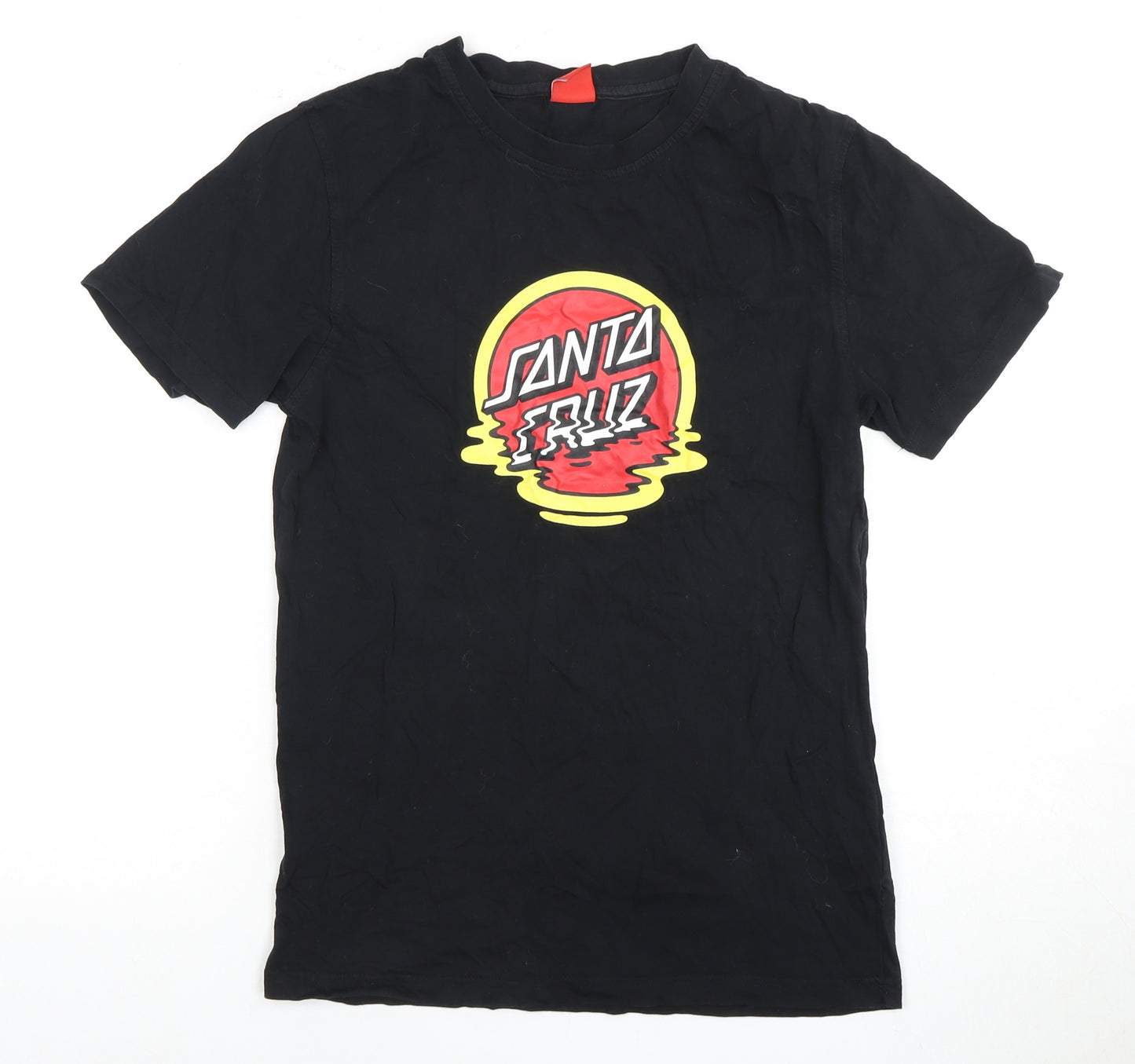 Santa Cruz Men's Black Graphic T-Shirt, Size S