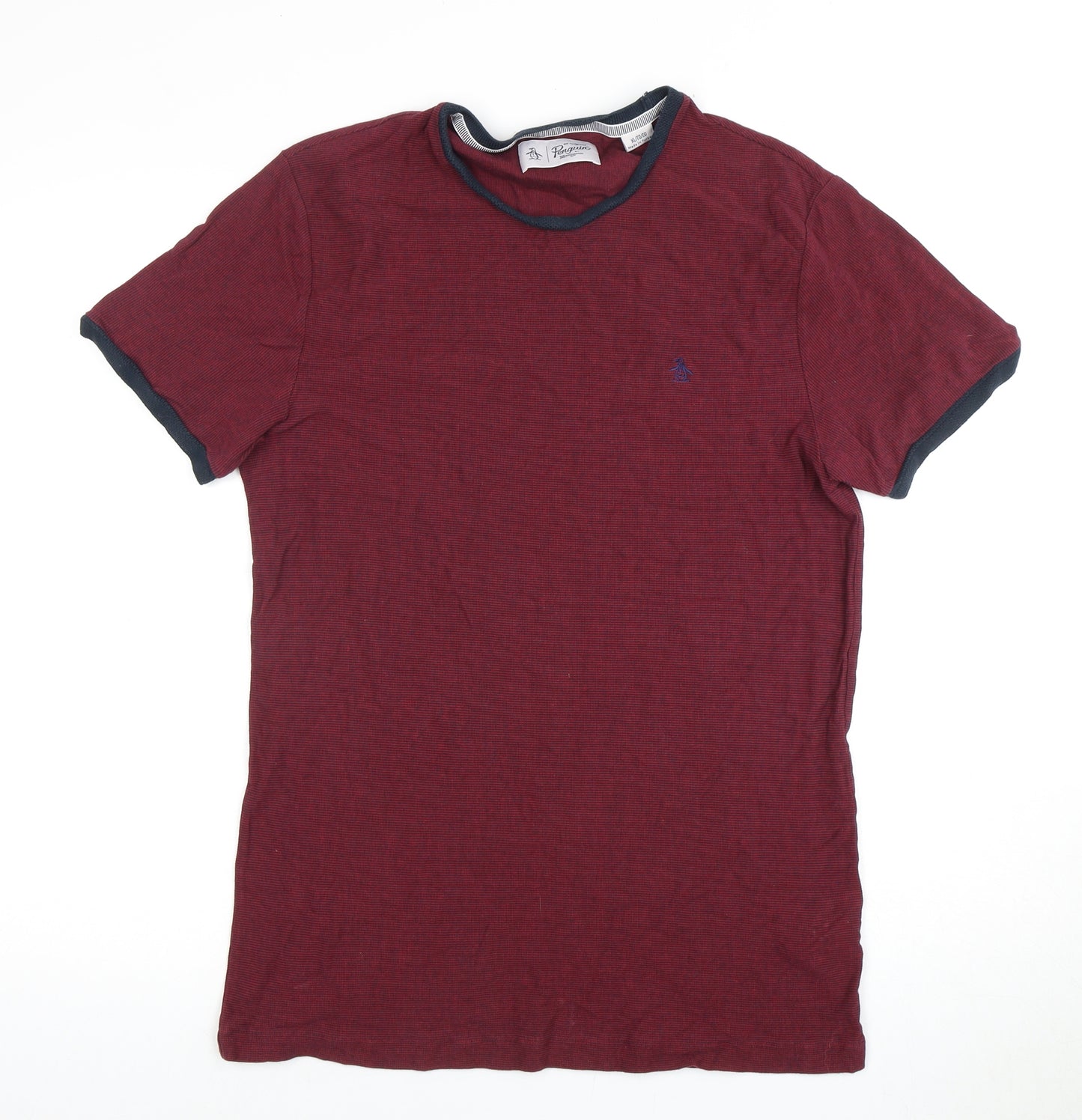 Original Penguin Men's Red XL T-Shirt, Crew Neck, Cotton