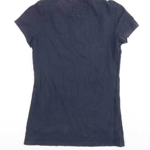 Jack Wills Women's Blue Slim Fit T-Shirt, Size 10
