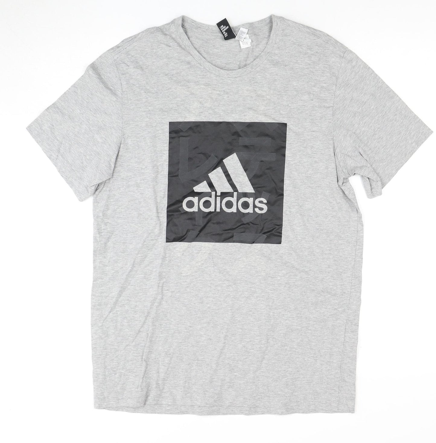 Adidas Men's Grey Logo T-Shirt L - New with Tags